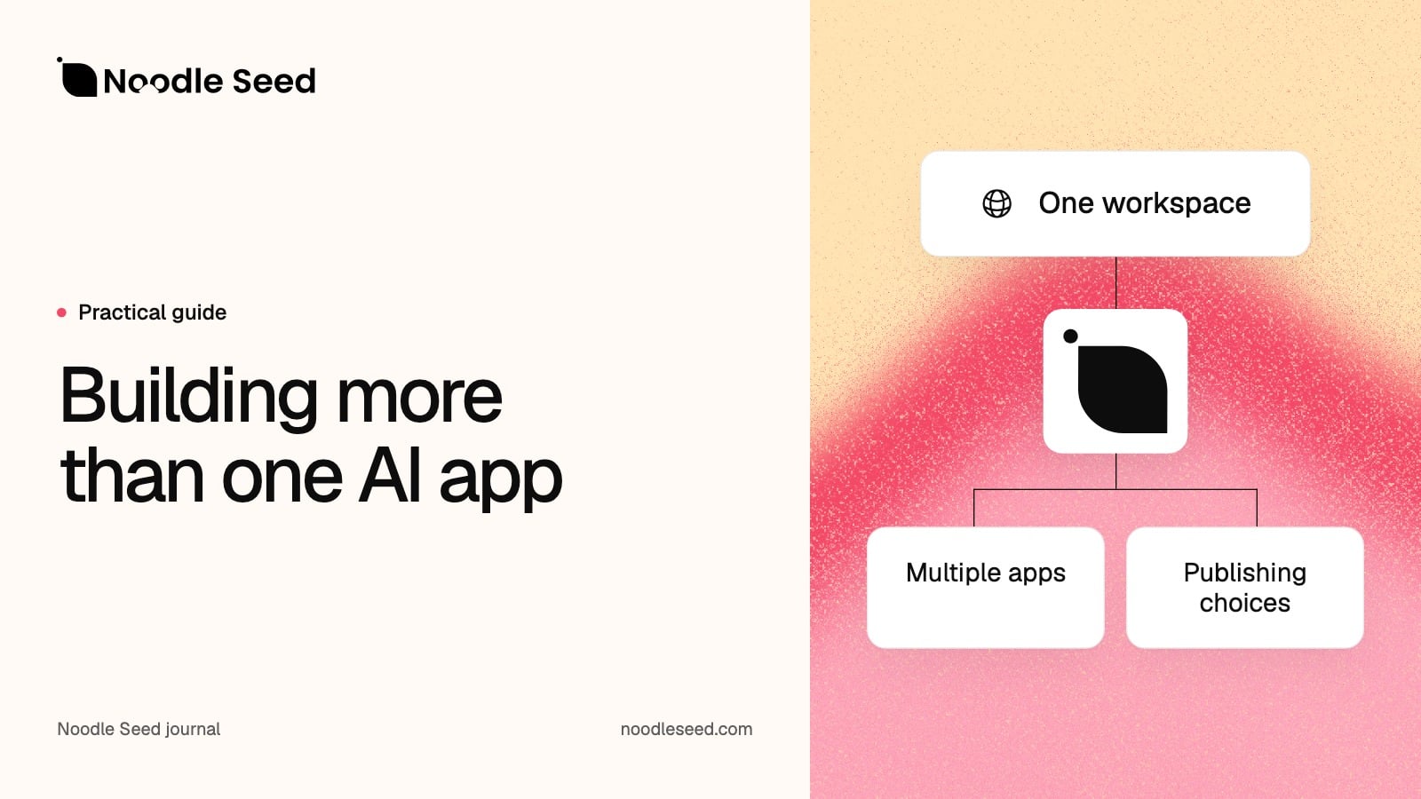 Noodle Seed editorial illustration: Building more than one AI app