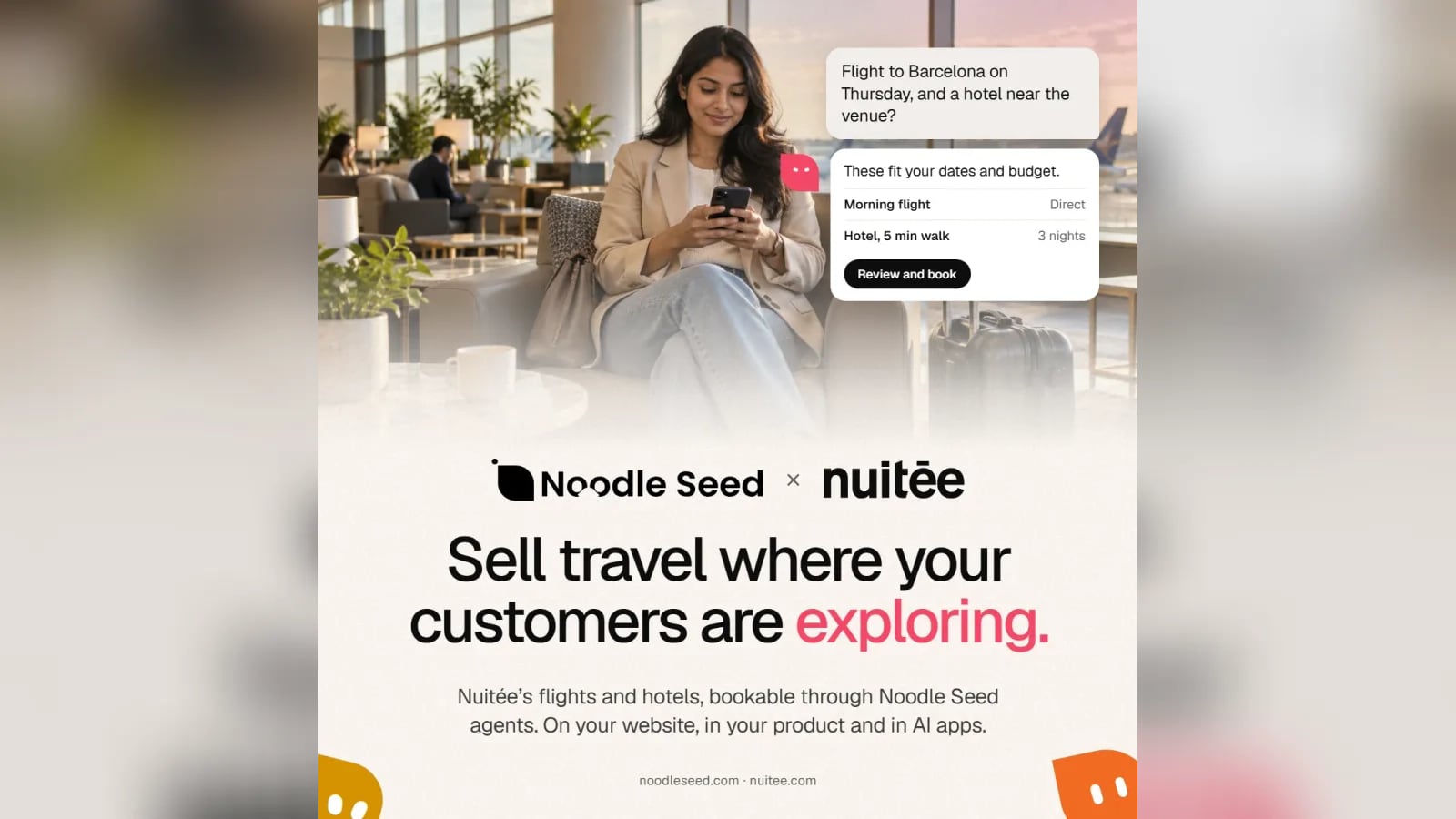Noodle Seed editorial illustration: Nuitée × Noodle Seed: sell travel where your customers are exploring