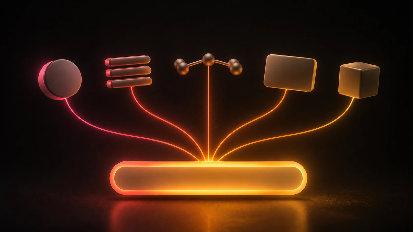 Five distinct software clients converging on one shared capability layer.