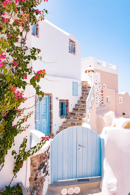 Pastel coastal architecture on the Amalfi Coast, Italy